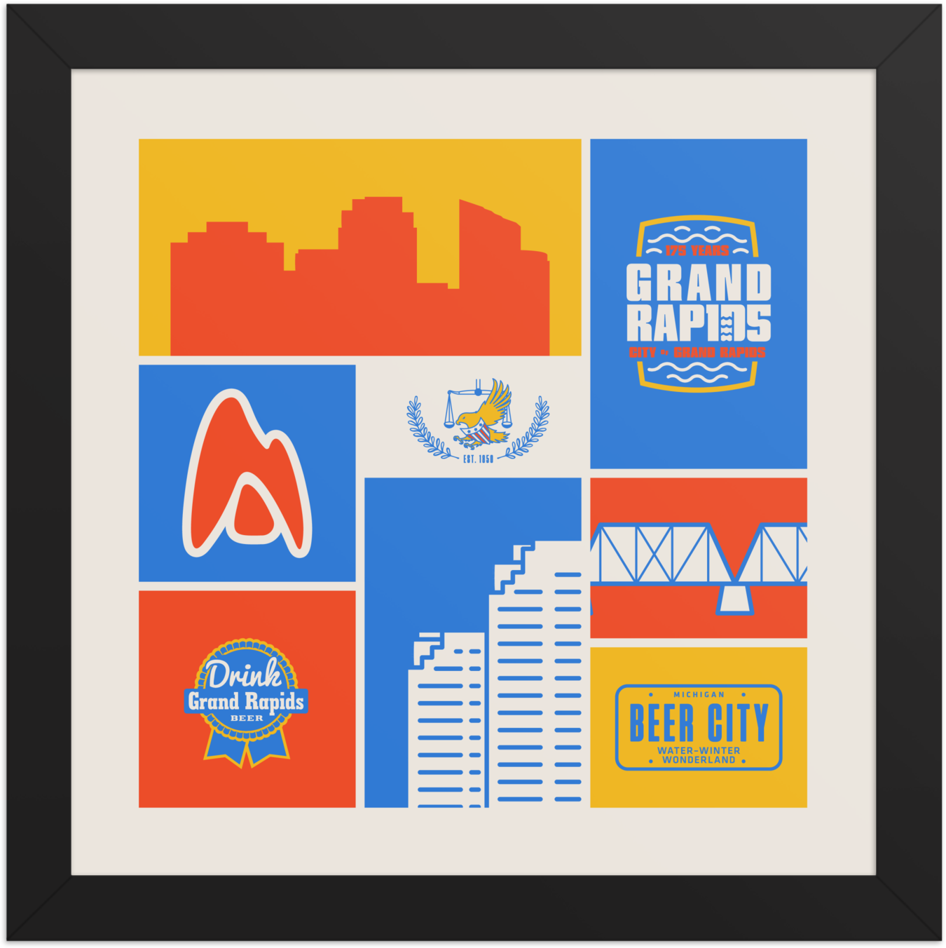 175th Anniversary Framed Collage  – 10×10 in.