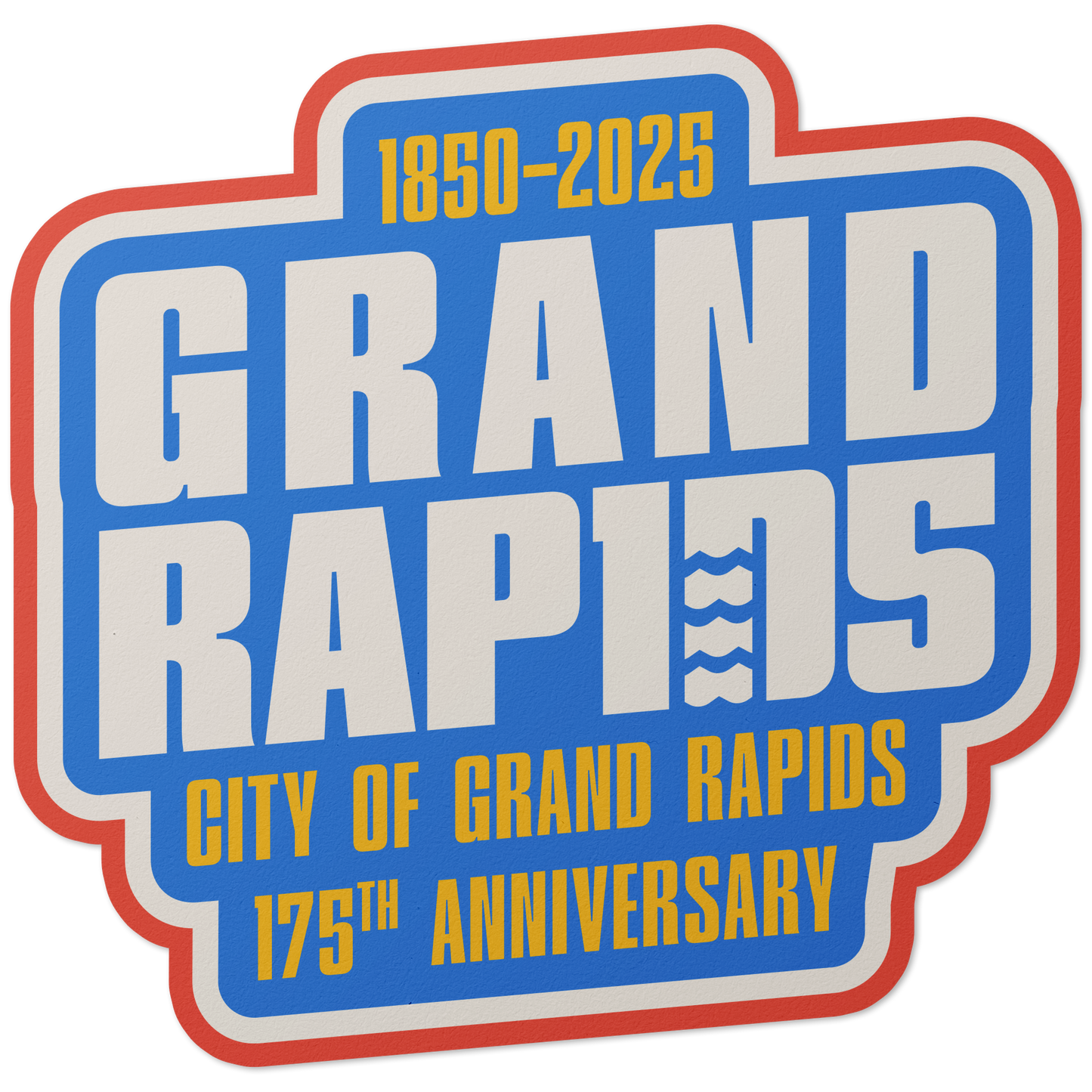 175th Anniversary Slanted Sticker