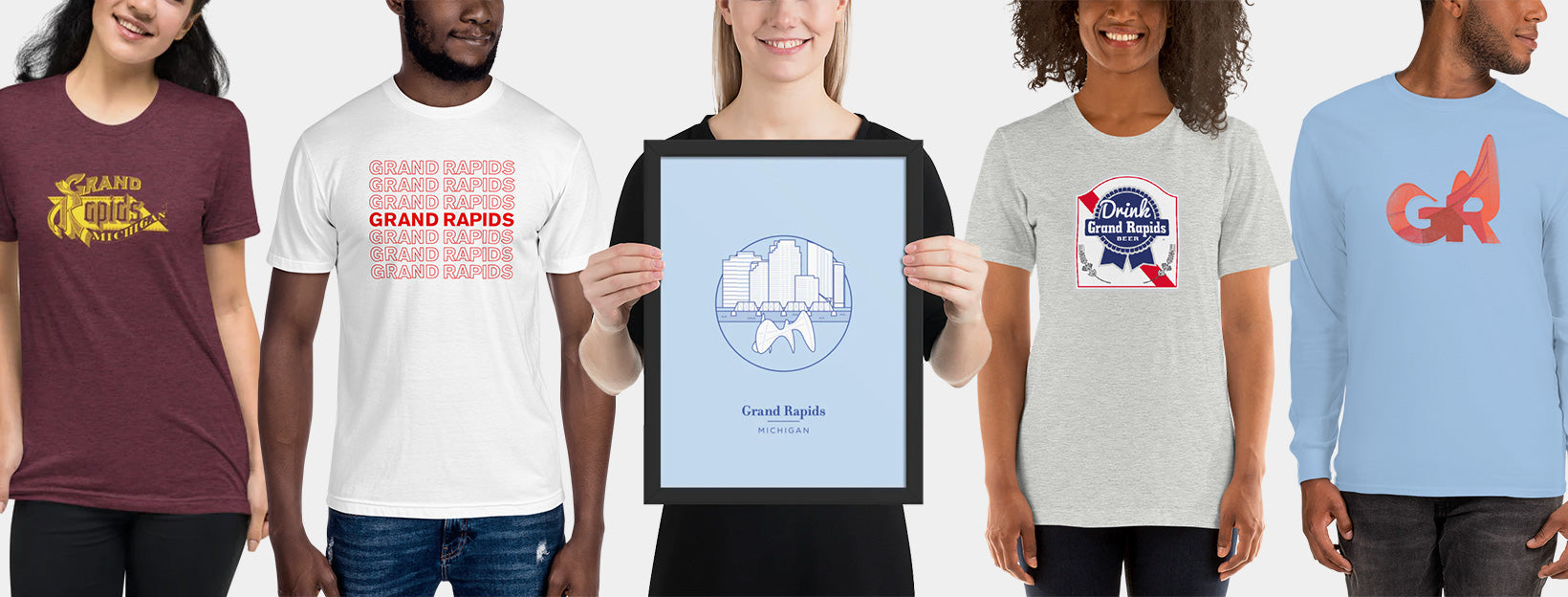 Grand Rapids Themed Prints Apparel Grand Rapids Branding