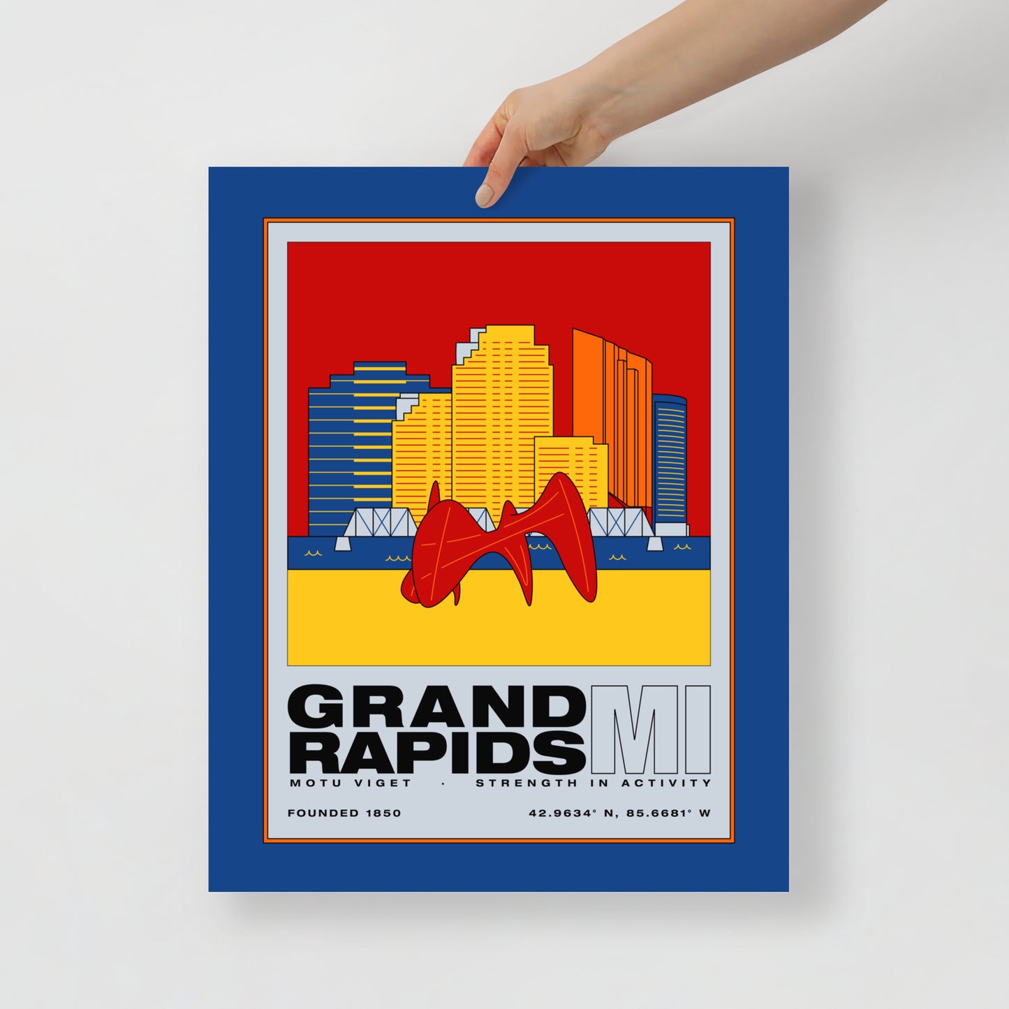 Retro Skyline Poster