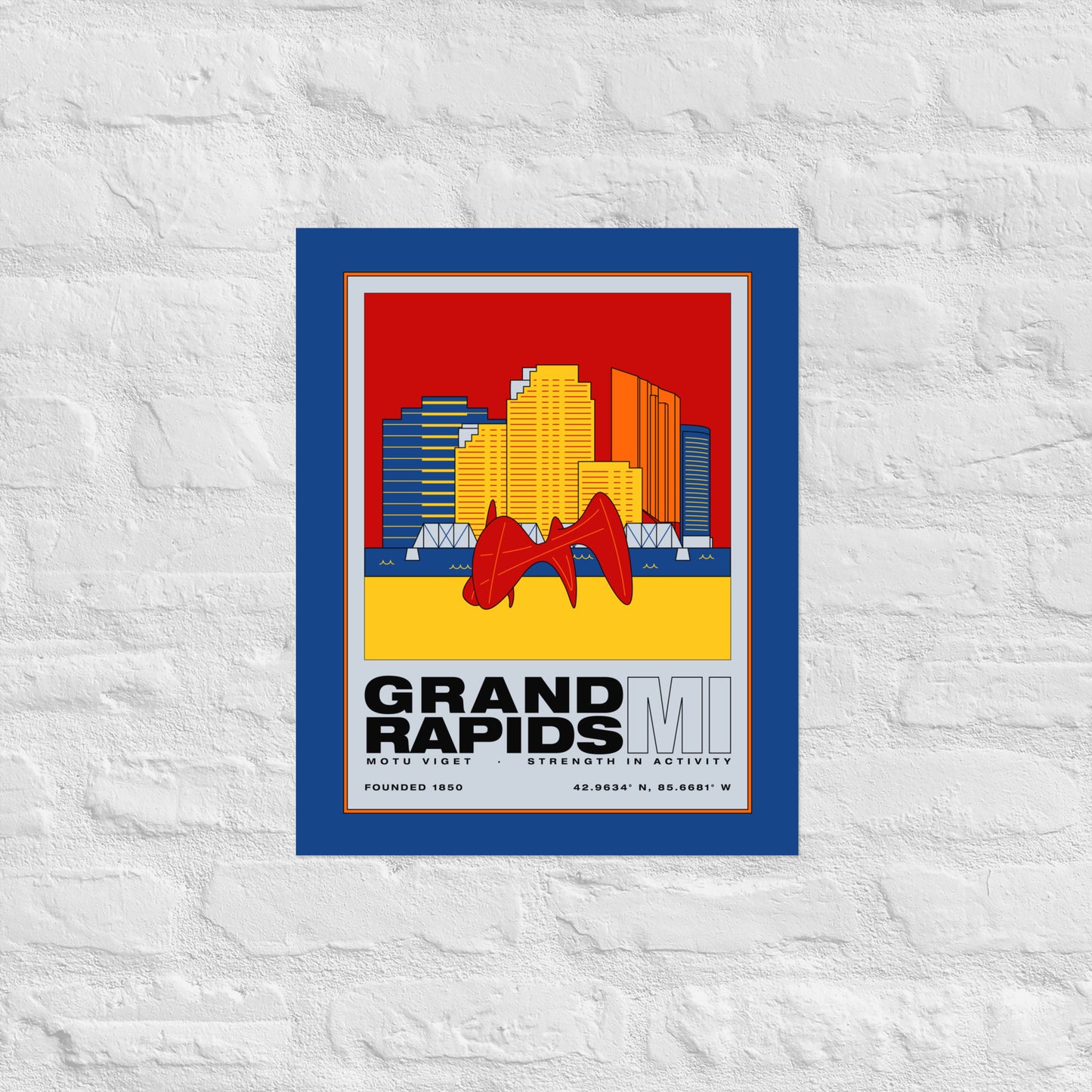 Retro Skyline Poster