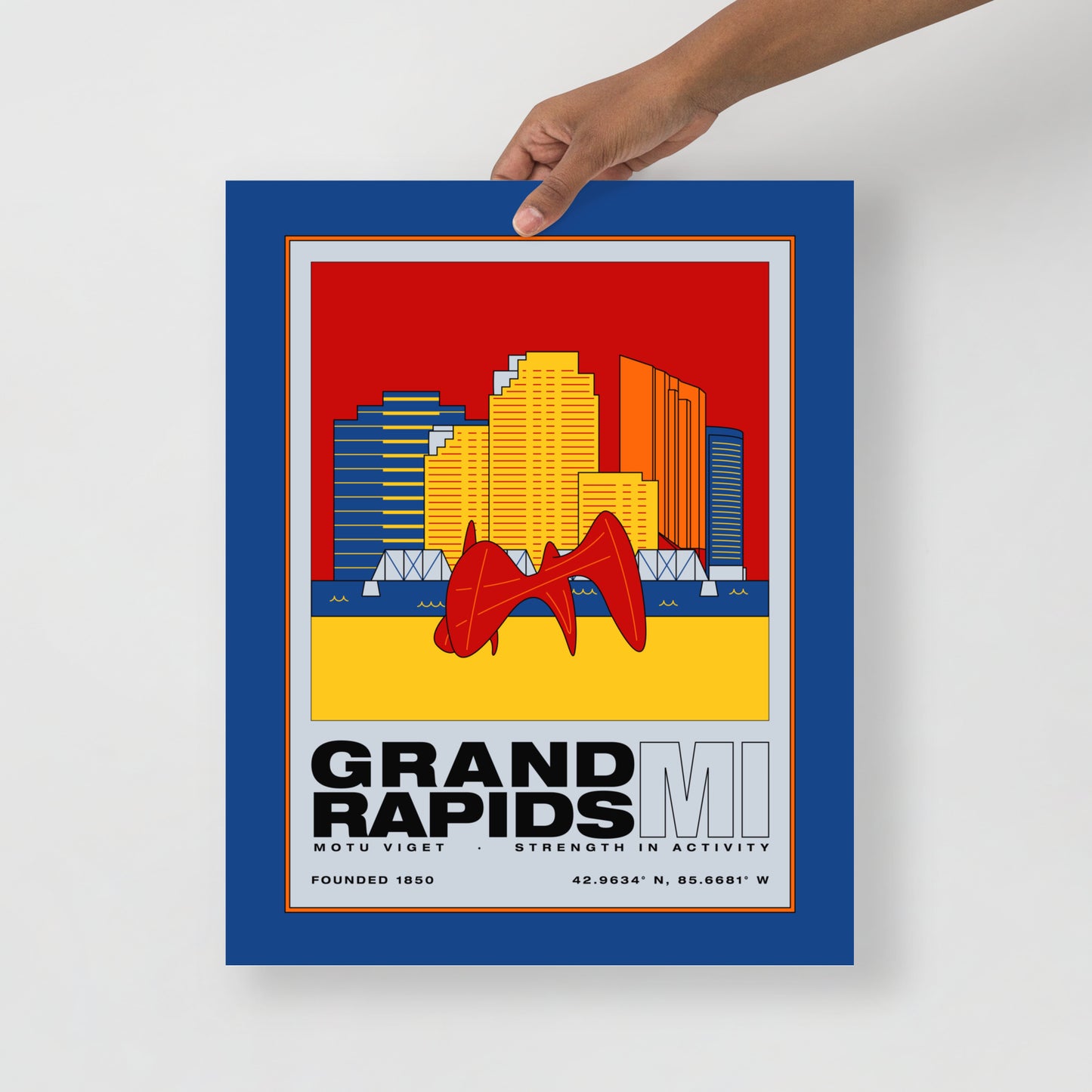 Retro Skyline Poster