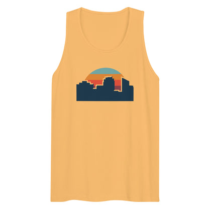 80's Sunset Skyline Thick Tank